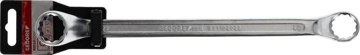Actual product image Gedore Red red Double-ended ring spanner, SW 20 x 22 mm, L 292 mm, chrome vanadium steel, silver (20 mm, 22 mm)