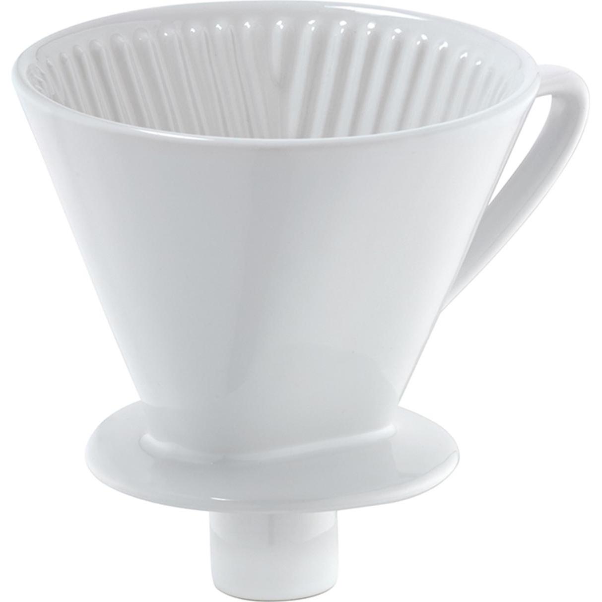 Cilio 106091 Kaffeefilter (e) Tasse Wiederverwendbarer Kaffeefilter, Kaffeebereiter, Weiss