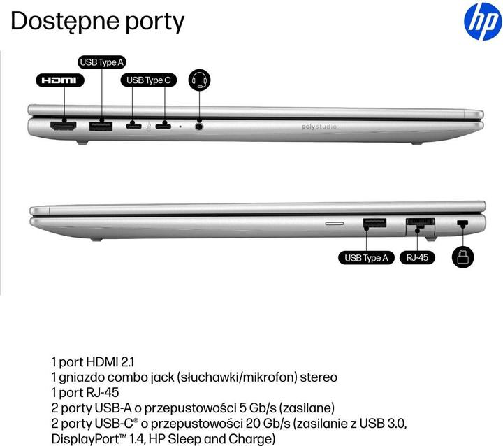 Immagine prodotto HP ProBook 4 G1i - U5-225U - 16GB RAM - 512GB SSD - 16inch - Win 11 Pro - QWERTY US - (POLISH) (16", 512 GB, 16 GB, Inglese-international, Intel Core Ultra 5 225U)