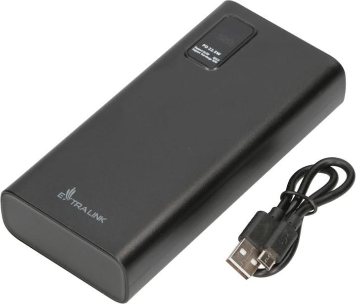 Actual product image Extralink EX.19508 power bank Lithium Polymer (LiPo) Black (20000 mAh, 74 Wh)
