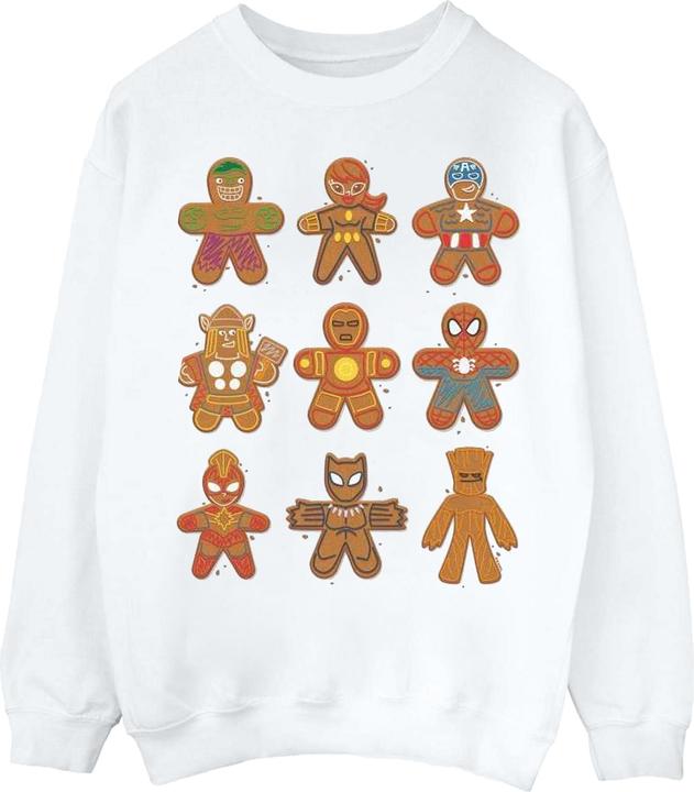 Actual product image Boys Avengers Christmas Gingerbread Sweatshirt (140, 146)