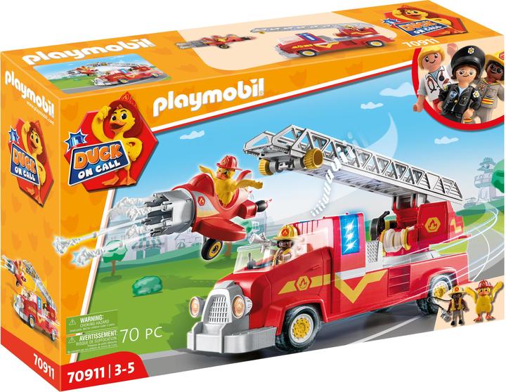 Immagine prodotto Playmobil Camion dei pompieri (70911, Anatra Playmobil in chiamata)