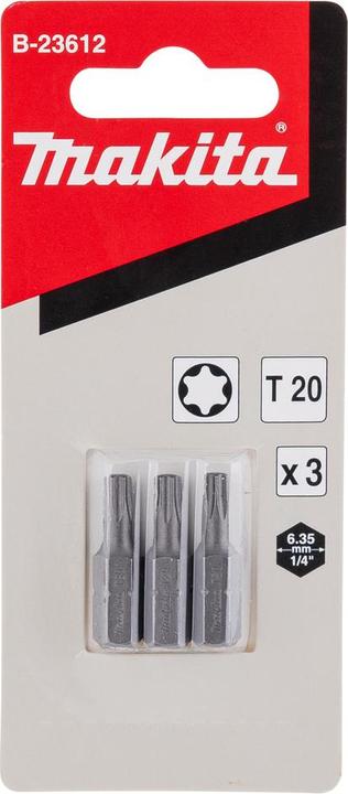 Actual product image Makita Bit T20x25mm 3pcs.