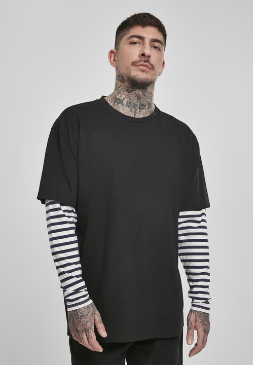 Produktbild Urban Classics Oversized Double Layer Striped LS Tee (XXL)