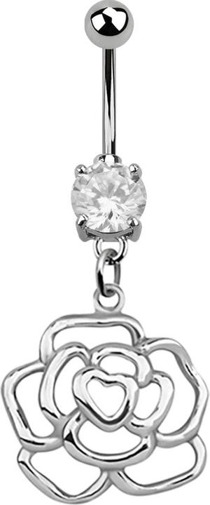 Immagine prodotto Star Piercing Banana in argento con ciondolo in argento rosa (senza ottone, Acciaio chirurgico 316L, Argento 925)