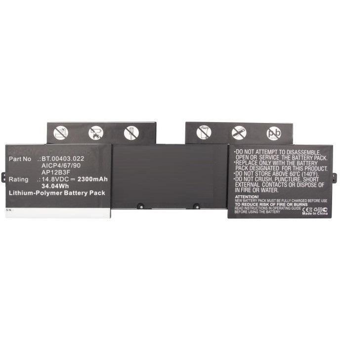 Thumbnail - CoreParts Laptop Battery for Acer (1 Zellen, 2300 mAh), Notebook Akku, Schwarz
