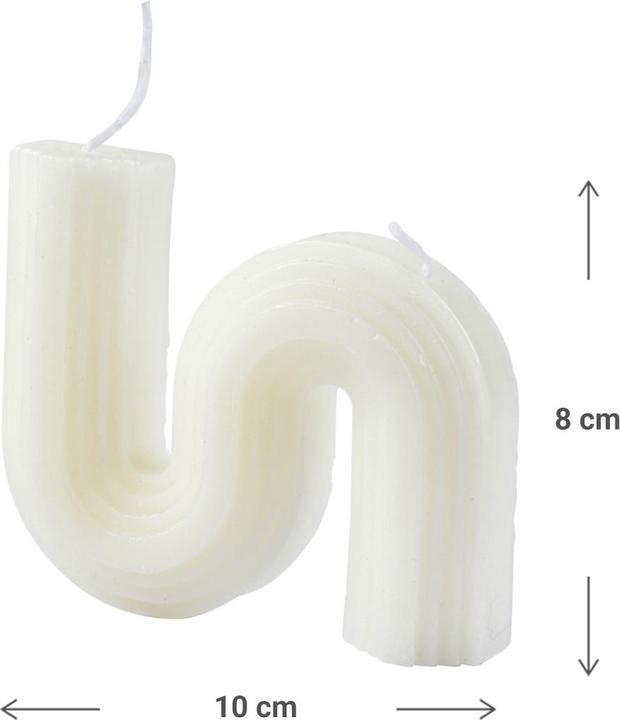 Actual product image Casativo Wave-shaped candle (1 pcs.)
