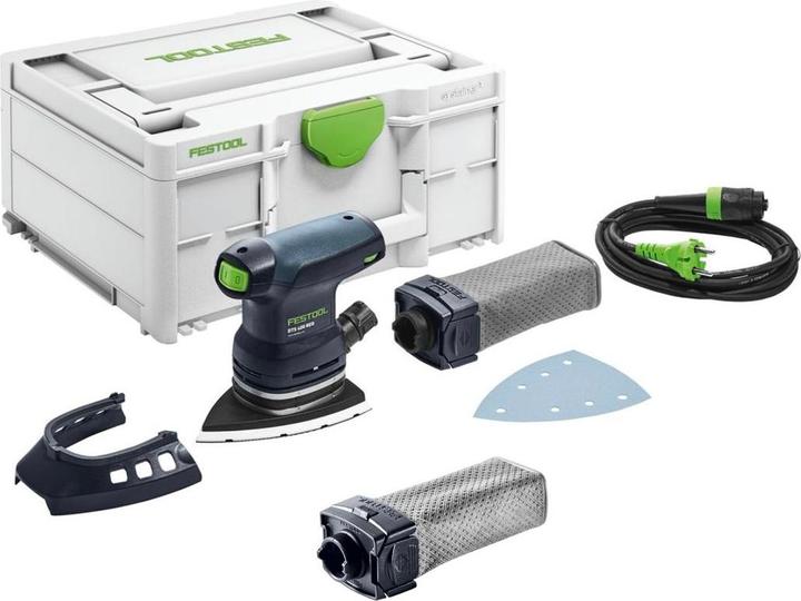 Image du produit Festool DTS 400 REQ-Plus Ponceuse Delta 100 x 150 mm, 250 W + Coffret Systainer + Sac récupérateur (Plateau de ponçage triangulaire, 250 W)