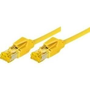 Thumbnail - Tecline Patchkabel S/FTP, PiMF, Cat 6a, gelb, 5,0 m Für 10 Gigabit/s, halogenfrei, mit Leoni-Kabel und Hiros (SFTP, CAT6...
