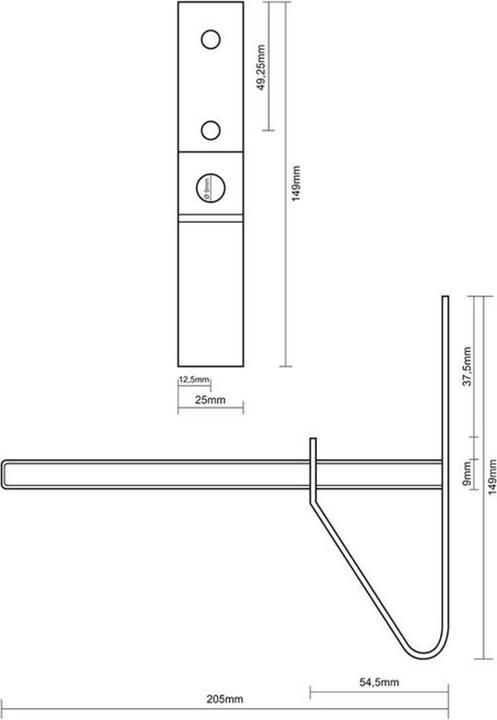 Actual product image ProPlus Tire wall holder