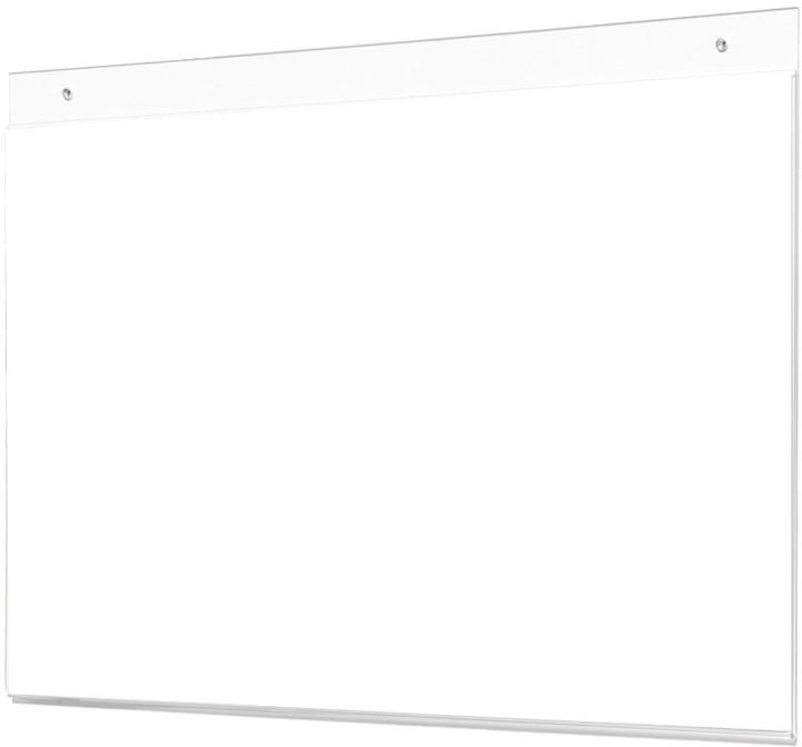 Produktbild Deflecto Classic Image® 48000 Wand-Prospekthalter Transparent DIN A3 quer Anzahl der Fächer 1 12St.