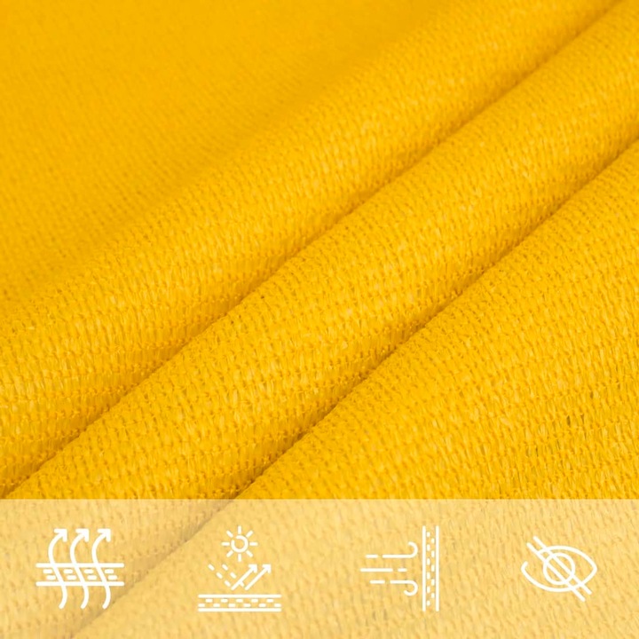 Actual product image VidaXL Sonnensegel 160 g/m² Rechteckig HDPE (4 x 5 m)
