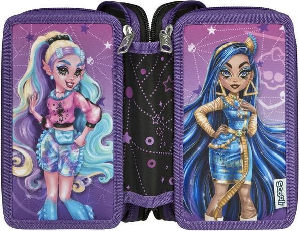 Actual product image Undercover Monster High - Federmäppchen mit 3 Fächern - 30-teilig