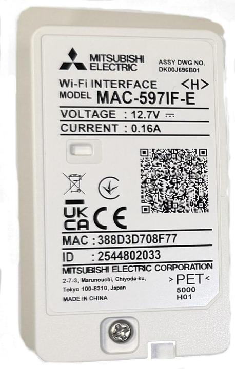 Produktbild Mitsubishi Electric Wi-Fi-Modul, für MSZ-HR-Klimageräte, Fernsteuerung mit