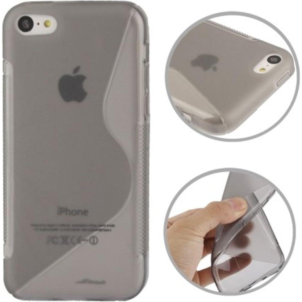 König Design Handyhülle TPU Case für Handy Apple iPhone 5C Grau (Apple iPhone 5c), Smartphone Hülle, Grau