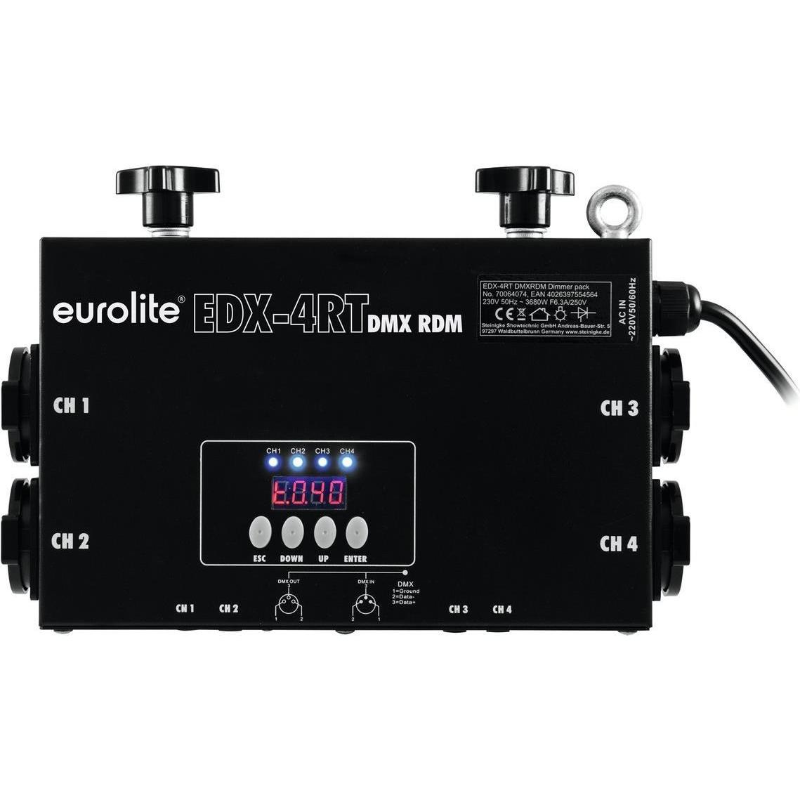 Eurolite Controller DMX a 4 canali, Controllo illuminazione