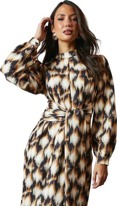 Actual product image Principles Womens/Ladies Valerie Abstract Keyhole Midi Dress (38)