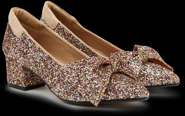 Actual product image Angulus Pump Sparkling Glitter Bow (37)