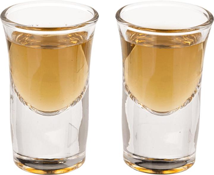 Image du produit Ootb Jeu de lancer d'anneaux en bois 25cm, 2 verres à shot inclus