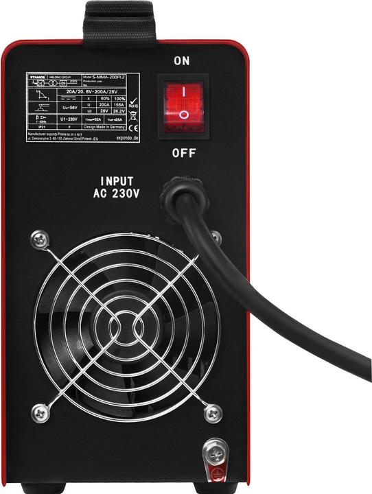 Produktbild Stamos Schweissgerät Elektroden Mobil E Hand Schweissgerät mma LED Display Igbt 200A