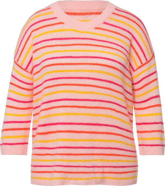 Image du produit Angel of Style Pull oversized rayé à col rond et manches courtes (44, 46)