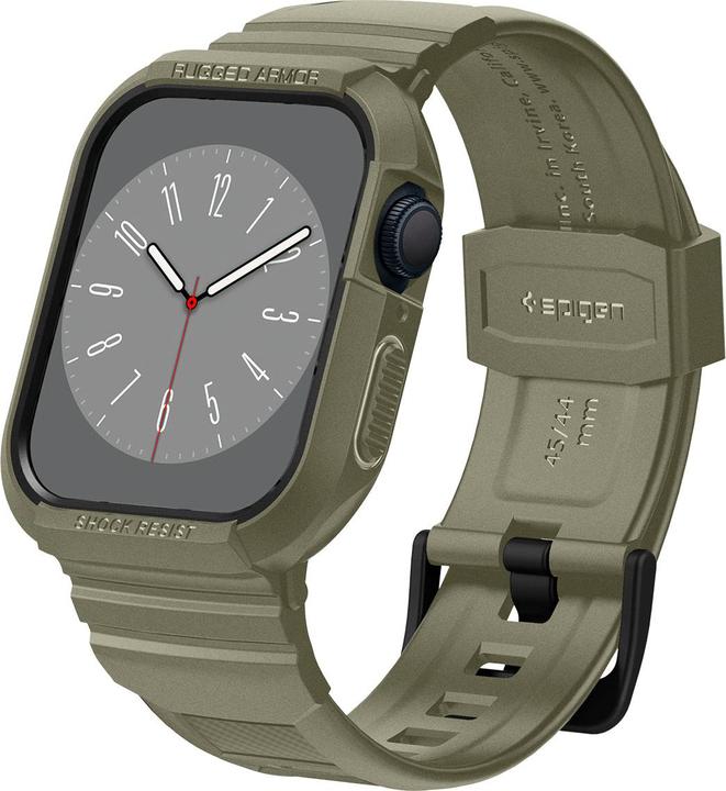 Produktbild Spigen RUGGED ARMOR?PRO? APPLE WATCH 4 / 5 / 6 / 7 / 8 / SE (44 / 45 MM) VINTAGE KHAKI (44 mm, 45 mm, Thermoplastic polyurethane (TPU))