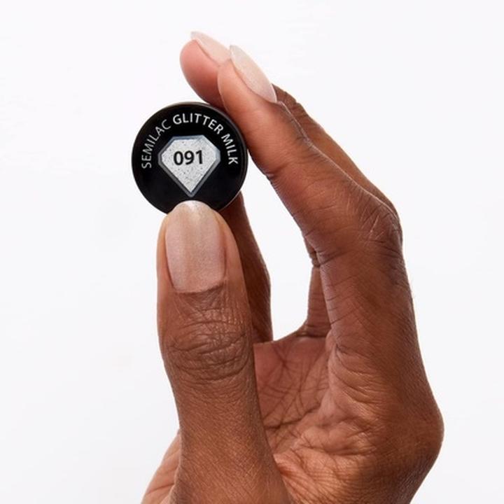 Immagine prodotto Semilac 091 Latte glitterato 7ml (Vernice UV gel)