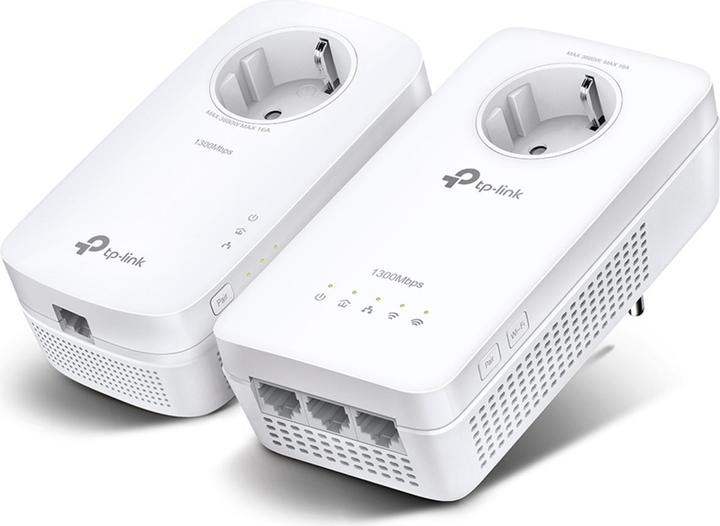 Actual product image TP-Link WLAN Powerline Adapter Set TL-WPA8631P KIT(Dualband WLAN 1200Mbit/s, AV1300 Powerline, Steck (1300 Mbit/s)