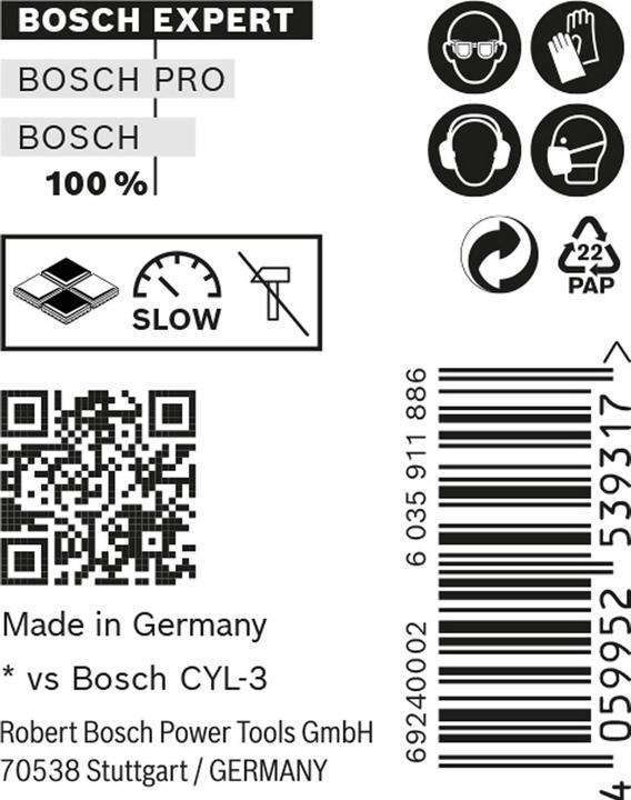 Image du produit Bosch Professional Zubehör Forets EXPERT CYL-9 MultiConstruction 5 x 50 x 85 mm, 10 pièces (5 millimètres)