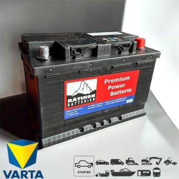 Produktbild Varta Starterbatterie L3 12V 74Ah 680 EN (A) (12 V, 74 Ah)
