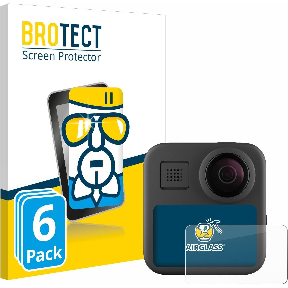 BROTECT Schutzglas Schutzfolie Displayschutz Display Schutz Glas Folie klar, Action Cam Zubehör, Transparent