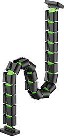 Actual product image Powerton ERGO GANSO PRO Kabel-Organizer, schwarz-grün