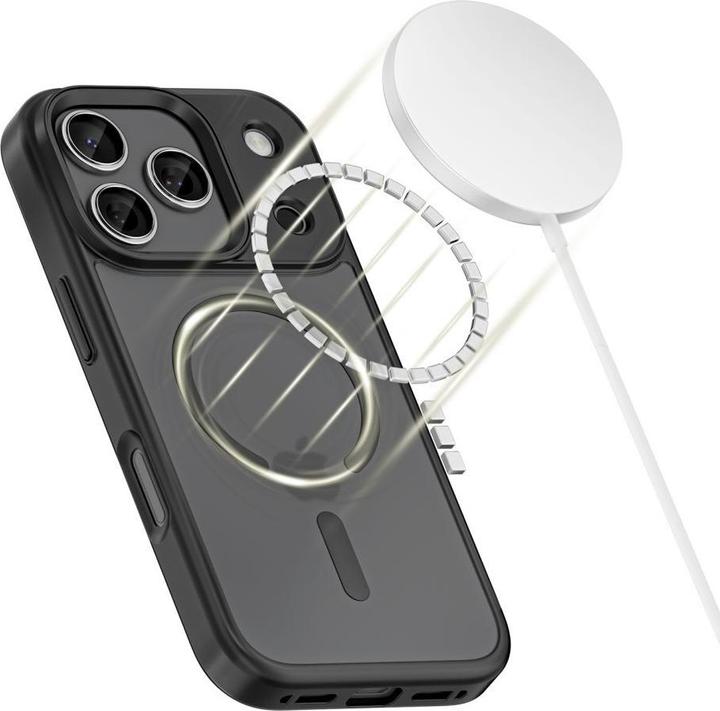 Produktbild Tech-Protect MagMat XT 4er-Set MagSafe Case für iPhone 17 Pro - Mattschwarz (Apple iPhone 17 Pro)