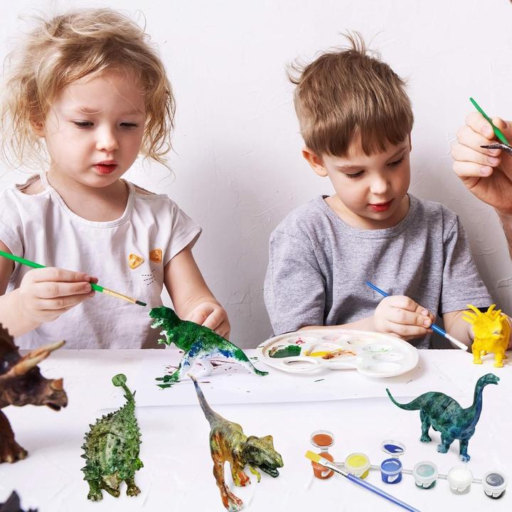 Actual product image The twiddlers Dinosaur figures 3D colouring set 15 pieces