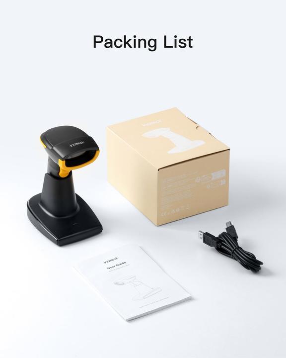 Produktbild Inateck Barcodescanner 54 black (BCST-54 black) (1D-Barcodes, 2D-Barcodes, QR-Code)