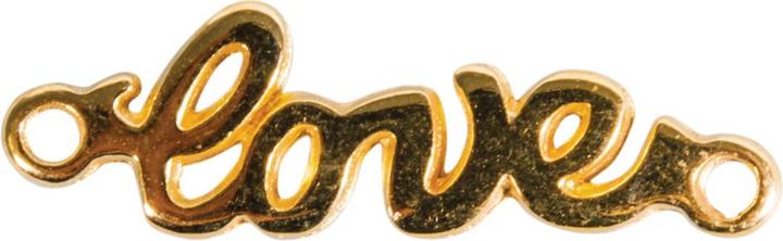 Actual product image Rayher Love" charm connector (Metal)