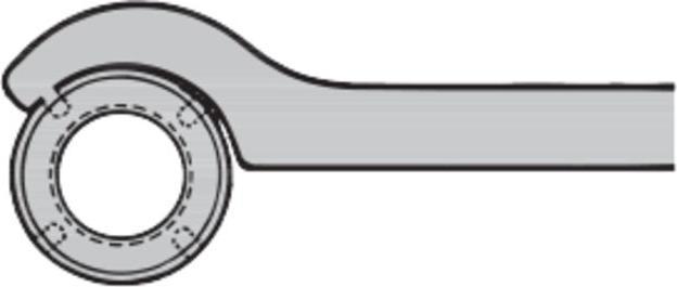 Actual product image Amf Hook spanner with pin (36 mm, 34 mm, 35 mm)