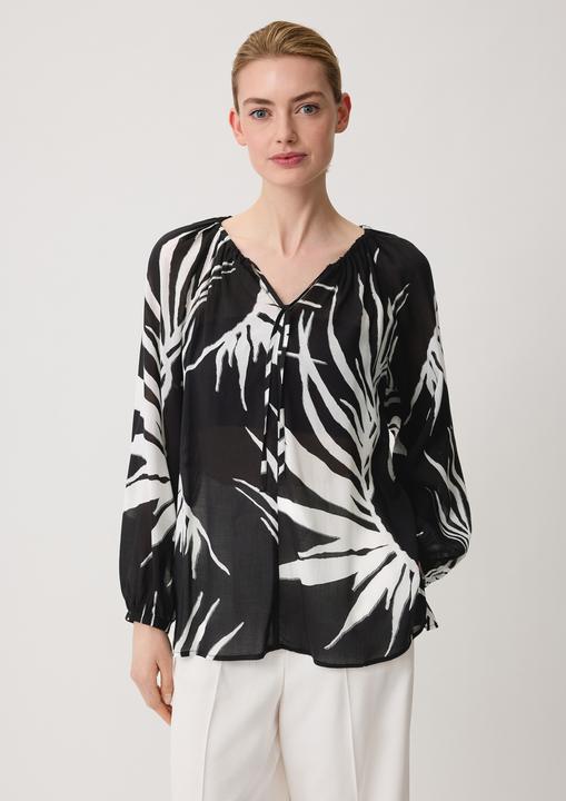 Actual product image Comma Bluse Viskosebluse mit All-over-Print (36)