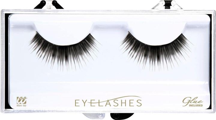 Actual product image Widmann DICHTE SCHWARZE WIMPERN in Box mit Klebstoff in Glasflasche (Artificial eyelashes)
