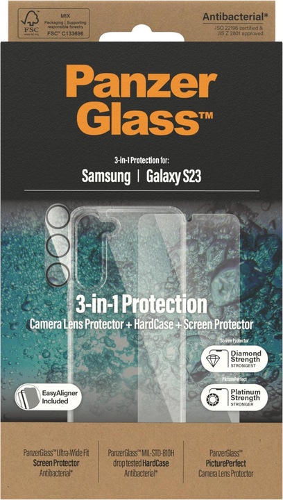 Actual product image PanzerGlass Hard Case+Glass Bundle (1 Piece, Samsung Galaxy S23+)