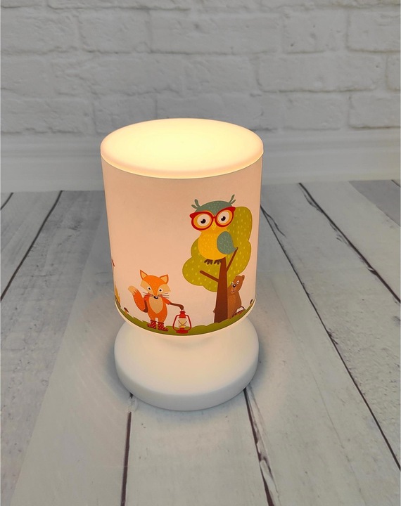 Immagine prodotto Niermann Stand By Niermann Animali della foresta LED Lampada da tavolo ricaricabile Bianco caldo 1,5W IP44 Bianco