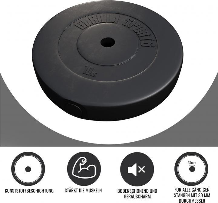 Produktbild Gorilla Sports Hantelscheiben (1 x 10 kg)