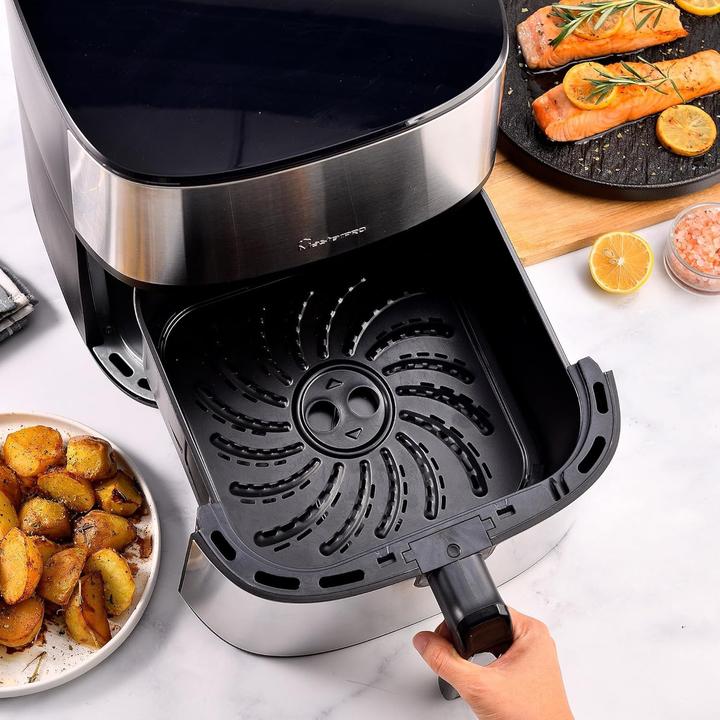 Produktbild MasterPRO Luftfriteuse mit Doppelheizsystem, digitalem Display und 8 Programmen