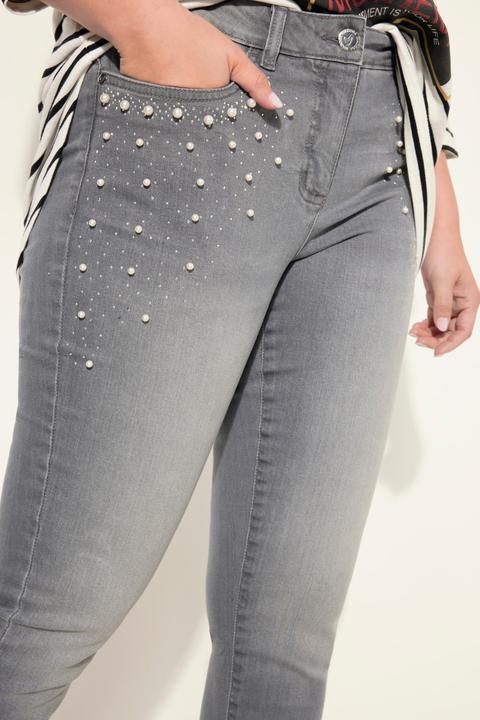 Produktbild Miamoda Jeans, Skinny Fit, Zierperlen an den Taschen, 5-Pocket (50)