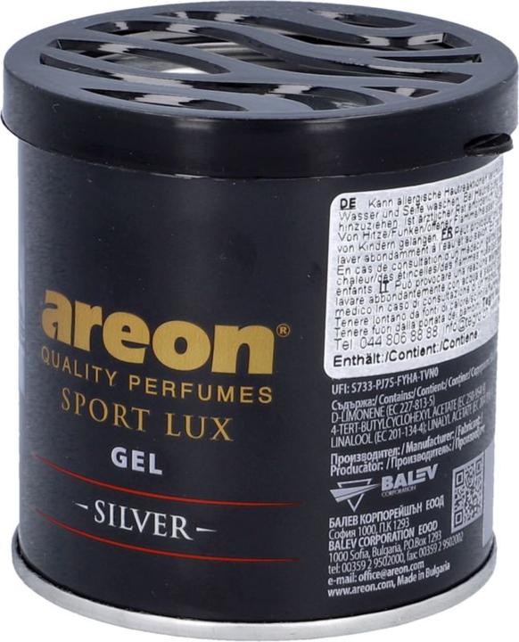 Actual product image Areon Car Sport Lux Silver Gel Can 80 g
