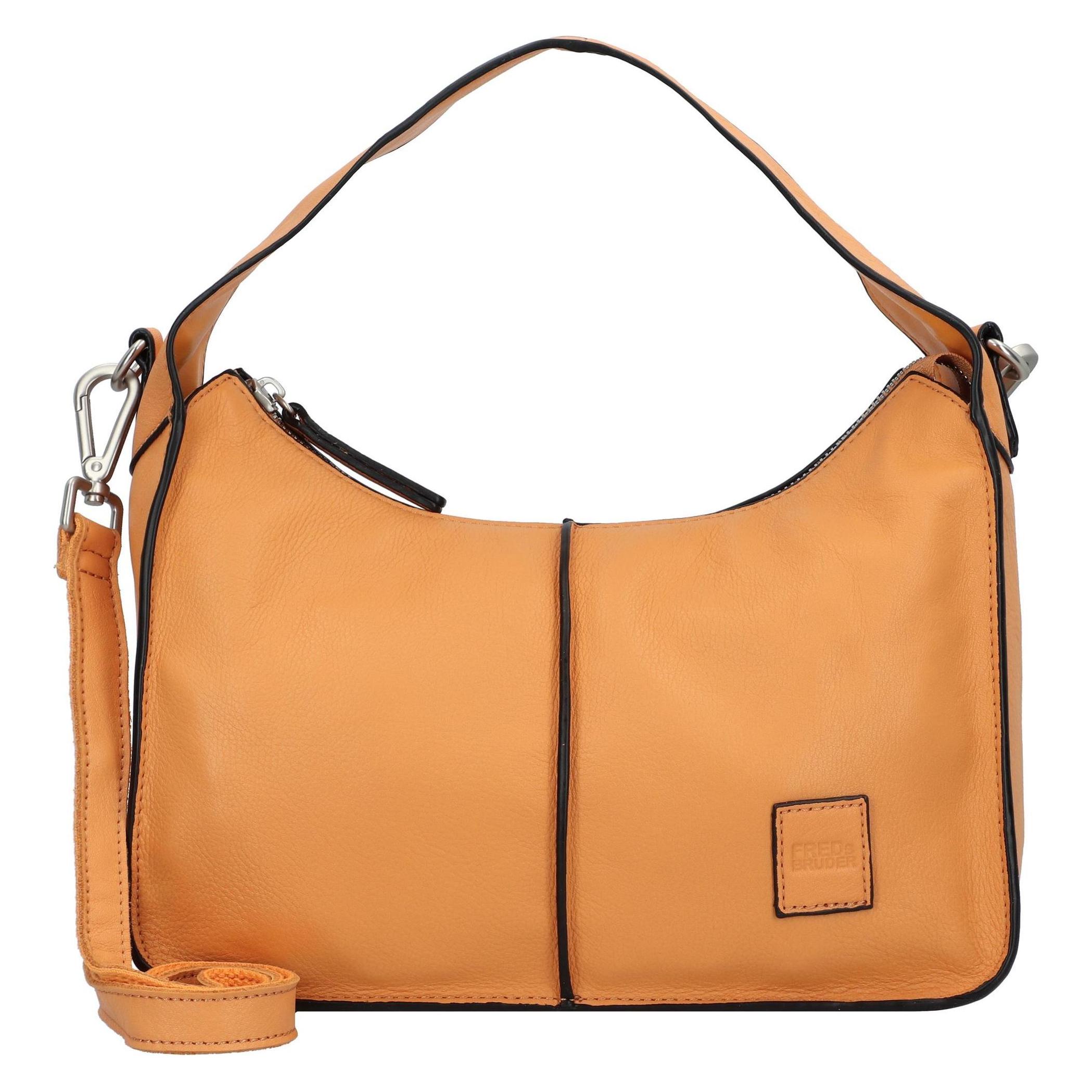 FredsBruder, Handtasche, Fb Schultertasche Leder 28 Cm, Gelb