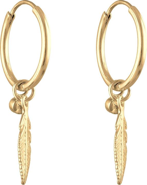 Immagine prodotto Elli Creolo, Piuma, Orecchino solitario (Cristallo di vetro, Argento 925)