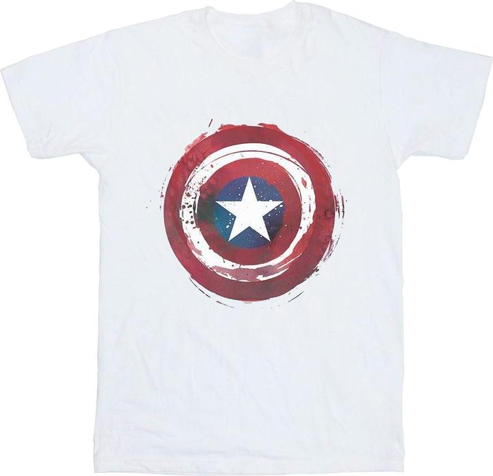 Produktbild Captain America Splatter Shield TShirt (S)