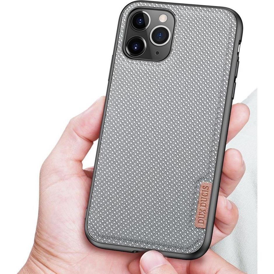 Thumbnail - Dux Ducis Fino case covered with nylon material for iPhone 11 Pro Max gray (Apple iPhone 11 Pro Max), Smartphone Hülle, ...