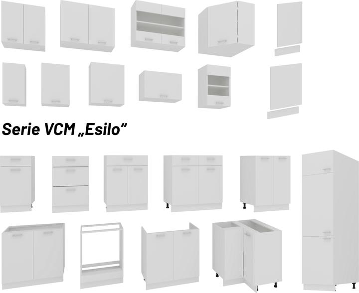 Image du produit VCM Armoire de cuisine Largeur 80 cm Tiroir Meuble bas de cuisine Esilo (80 x 46 x 82 cm)